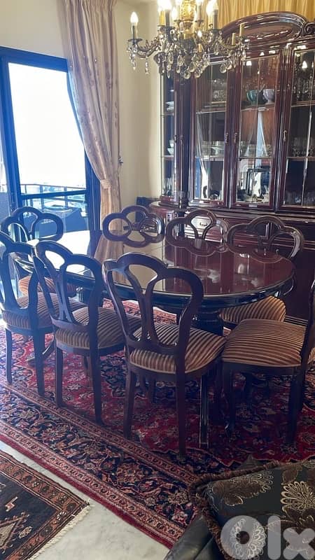 italian full dining room طاولة وكراسي 1