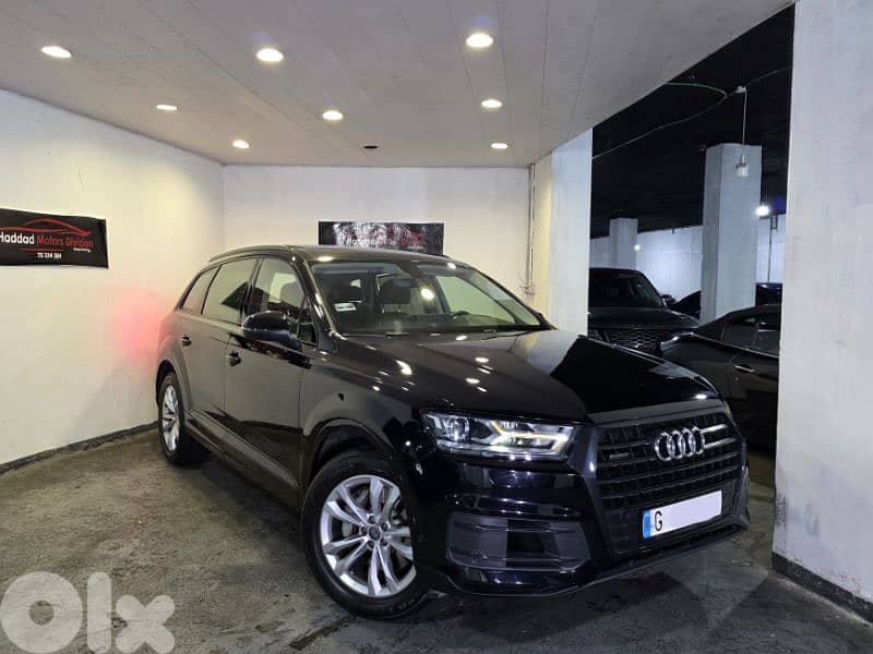 2017 Audi Q7 45TFSI V6 Black/Brown Company Source &Maintenance 1Owner! 0