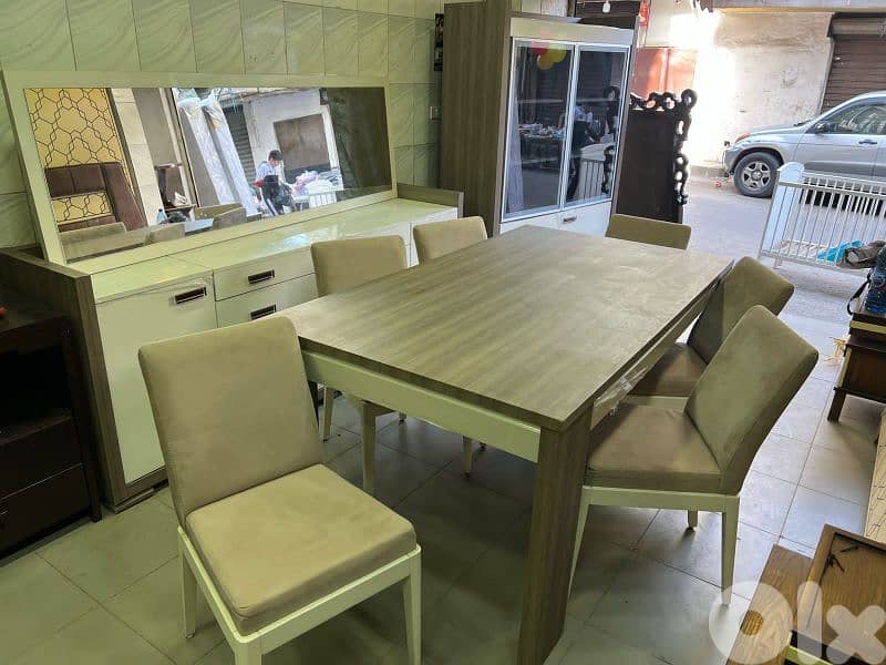 أوضة سفرة تركية رائعة شبه جديدة 3 قطع 0