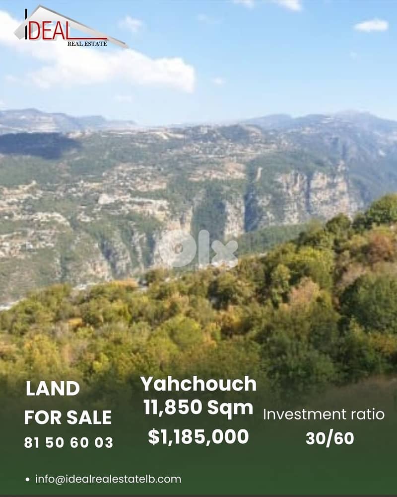 land for sale in yahchouch Keserouan عقار للييع في يحشوش كسروان 0