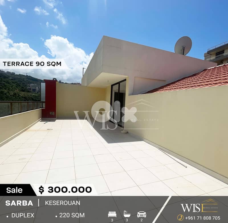 220 SQM Duplex for SALE  in Daher Sarba ! 0