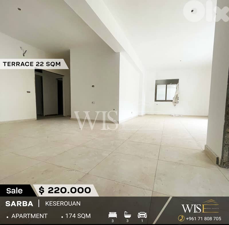 174 SQM Apartment for SALE in Daher Sarba ! 0