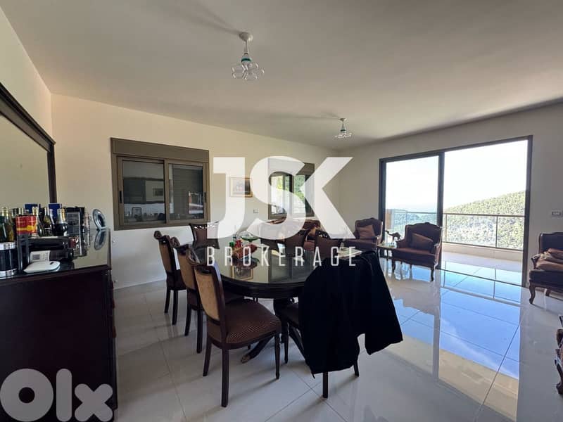 L17141 - Apartment With Sea And Mountain View For Rent in Broumana 0