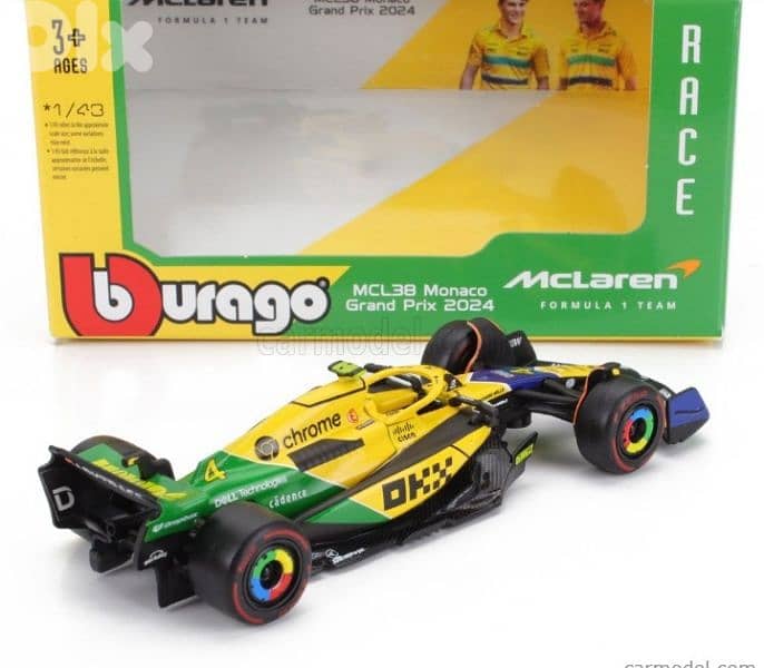 Mclaren MCL38 #4 (Senna 30th Anniversary) diecast car model 1;43. 4