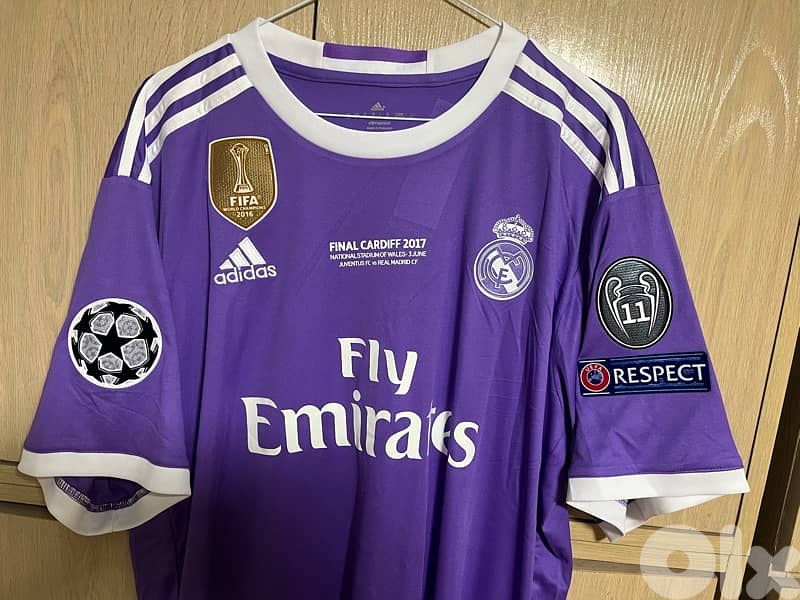 Real Madrid history jersey 2017 the final mention ronaldo 7 0