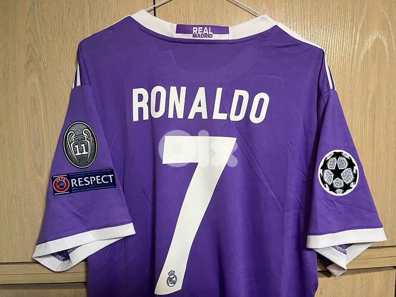 Real Madrid history jersey 2017 the final mention ronaldo 7 1