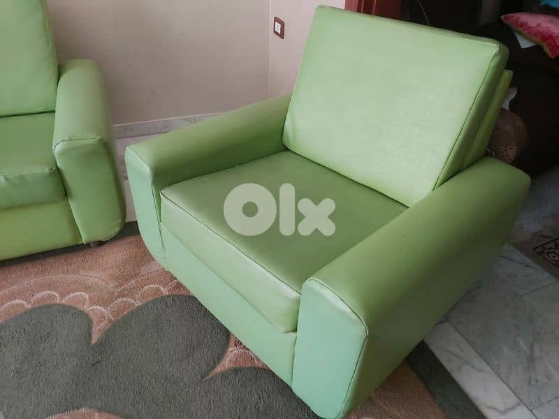 PU Leather Living Room Set 2