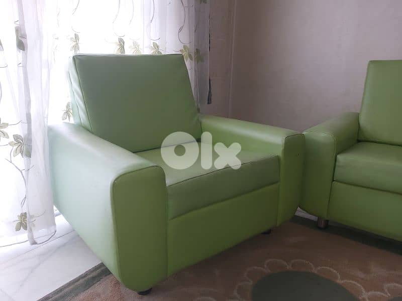 PU Leather Living Room Set 3