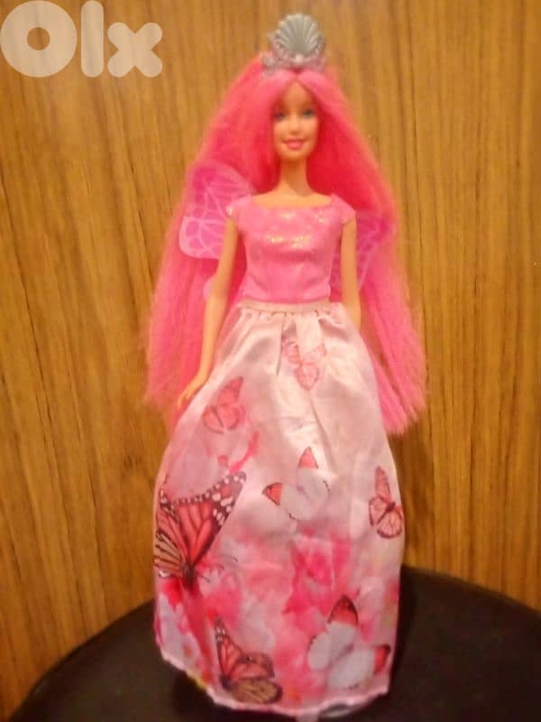 Barbie BUTTERFLY QUEEN OOAK Mattel As new doll flexi legs long hair 0