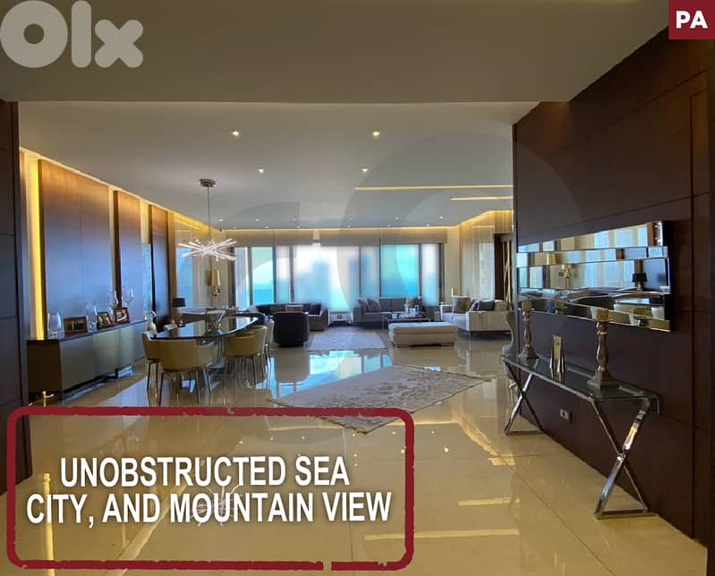 Unobstructed sea, city, and Mountain View-Downtown Beirut REF#PA120786 0