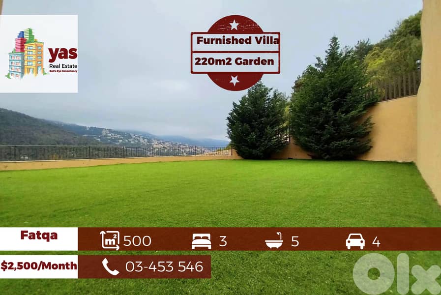 Fatqa 500m2 | 220m2 Garden | Partly Furnished Villa | Rent | IV/KS | 0