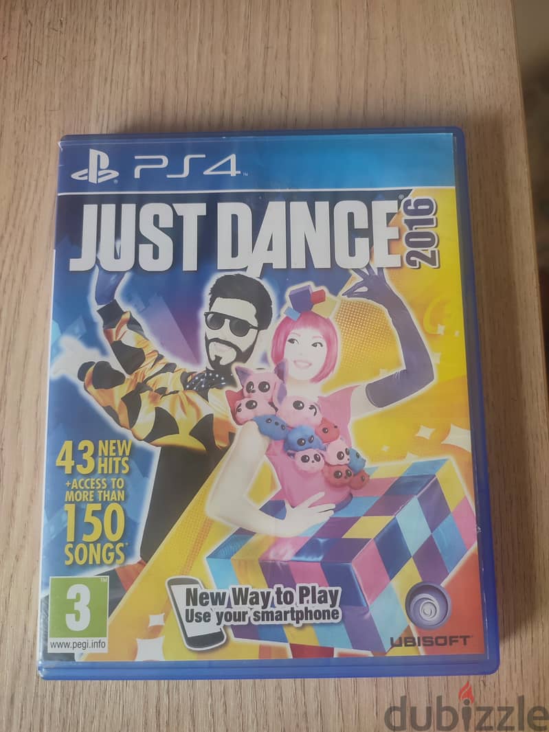 Playstation ps4 camera and PS4 game just dance and  ride like new 2