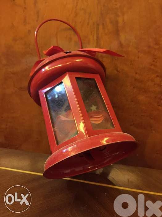 فانوس للزينة معدن و زجاج 2