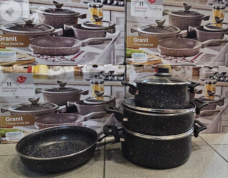 casserole set granite TURKEY طقم طناجر 0