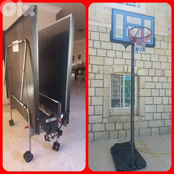 Now 580$ was 640$ table tennis+movable hoop (special offer) 0