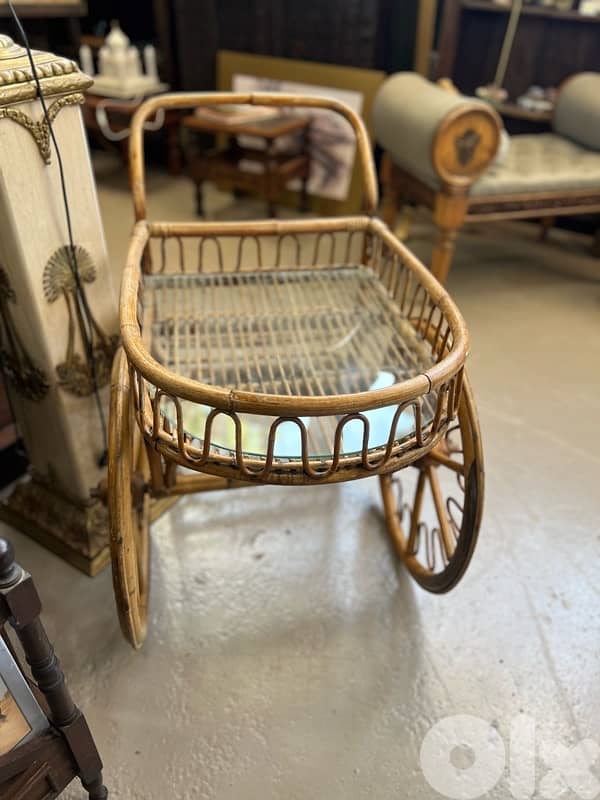 bamboo wheel service table 5