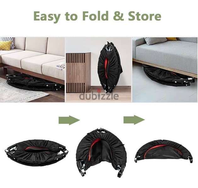 Gym or therapy trampoline with stand 1