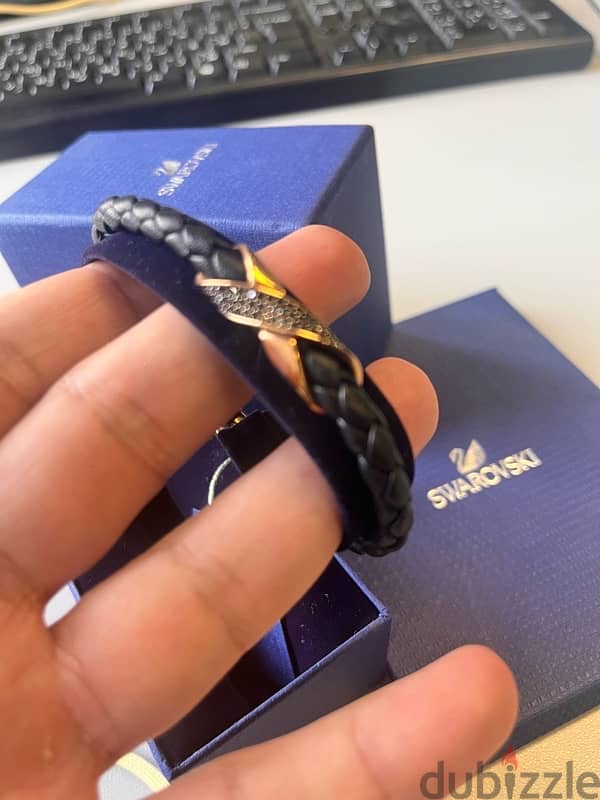 bracelet Swarovski infinity bronze 1