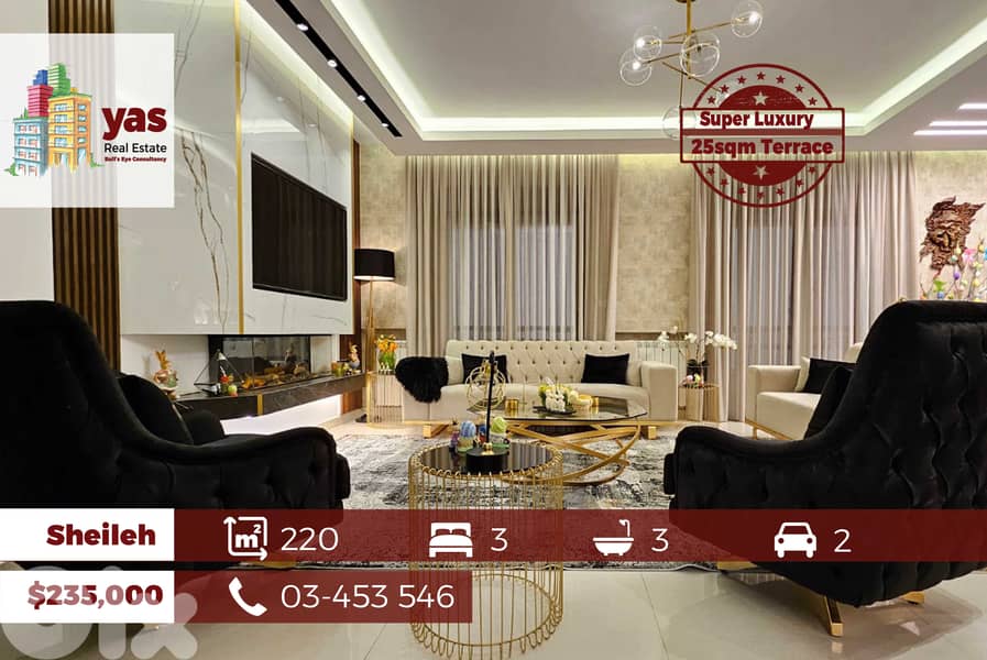Sheileh 220m2 | 25m2 Terrace | Duplex | Super Luxury | View |  TO 0