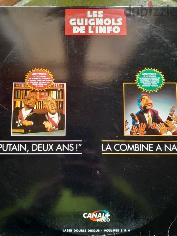 Laser Disc "Les Guignols de l'Info" Vol. 5 & 6 - Canal + Video 1994 7