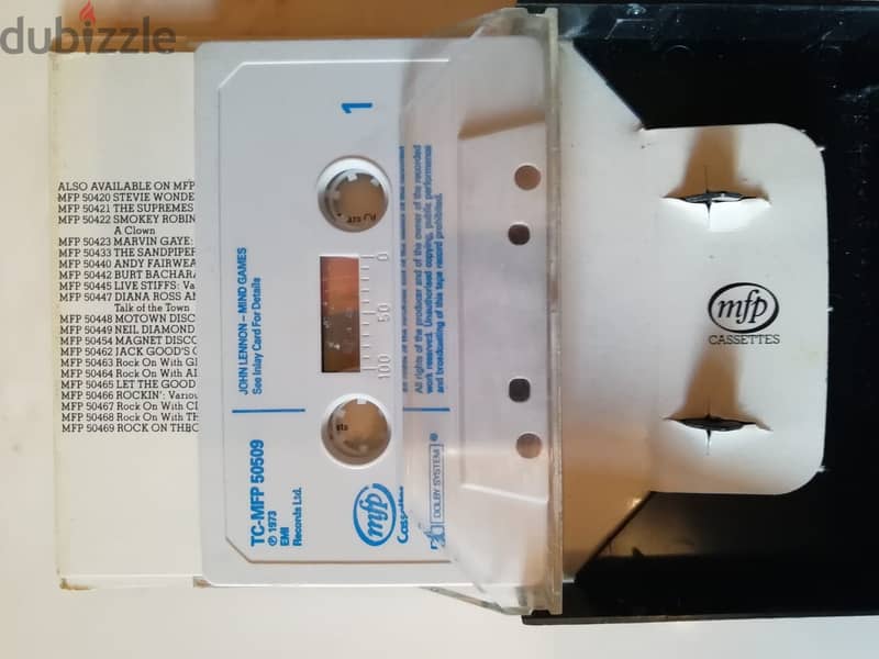 John Lennon – Mind Games album cassette 1