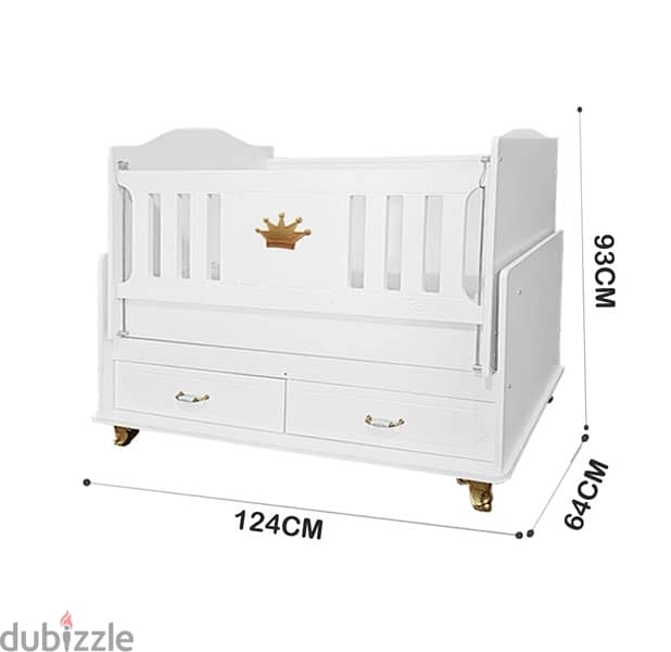 White Baby Girl and Boy Bedroom Set 6