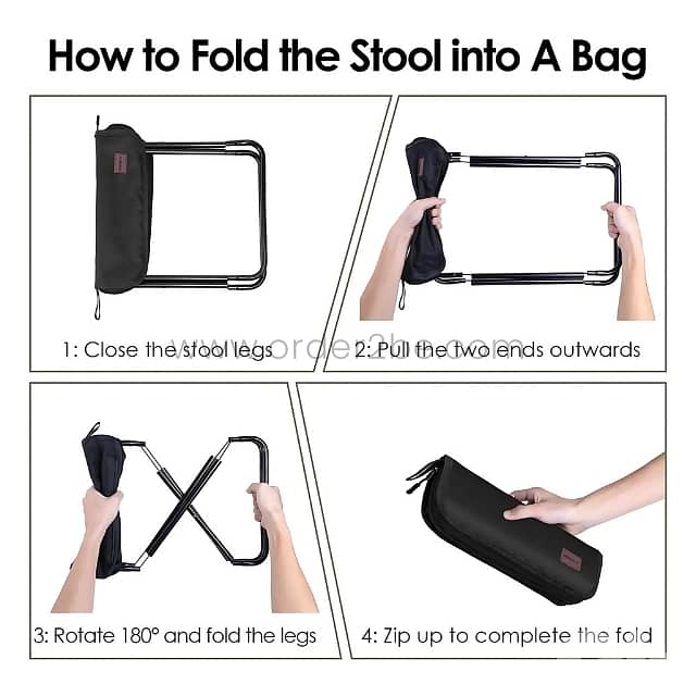 Pocket-Sized Camping Chair with Carry Bag – Ideal for Hiking & Picnics 8