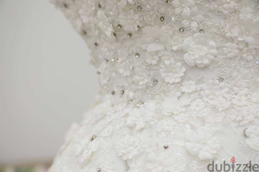 Luxury Sparkling Wedding Dress – Like New 3