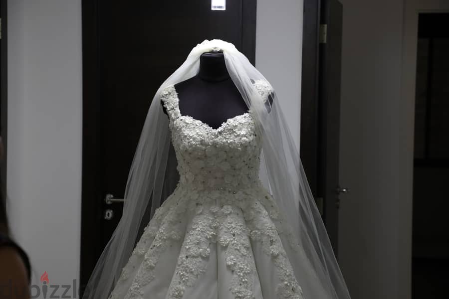 Luxury Sparkling Wedding Dress – Like New 6
