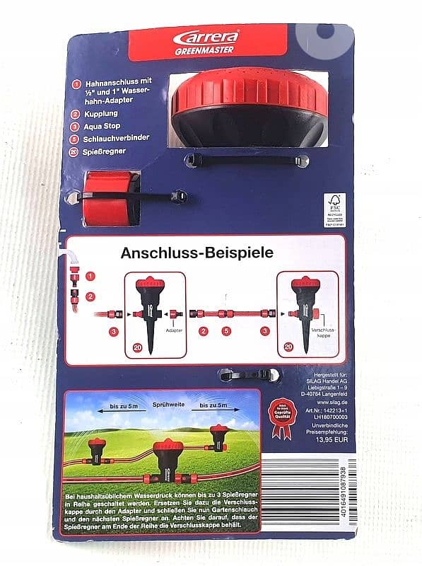 Carrera garden sprinkler 3