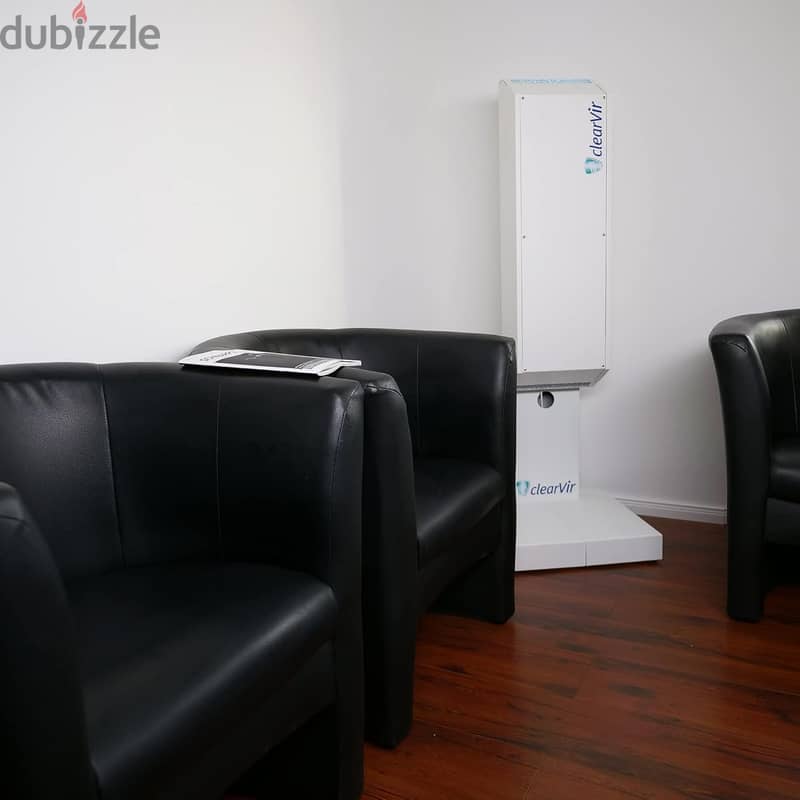 جهاز تنقية الهواء  من الفيروسات والبكنيريا والدخان   بتقنية UVC AIR 1