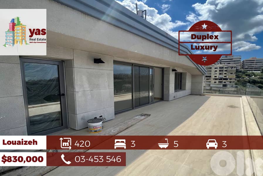 Louaizeh 420m2 | Duplex | Terrace | Luxury | Classy Area | PA 0