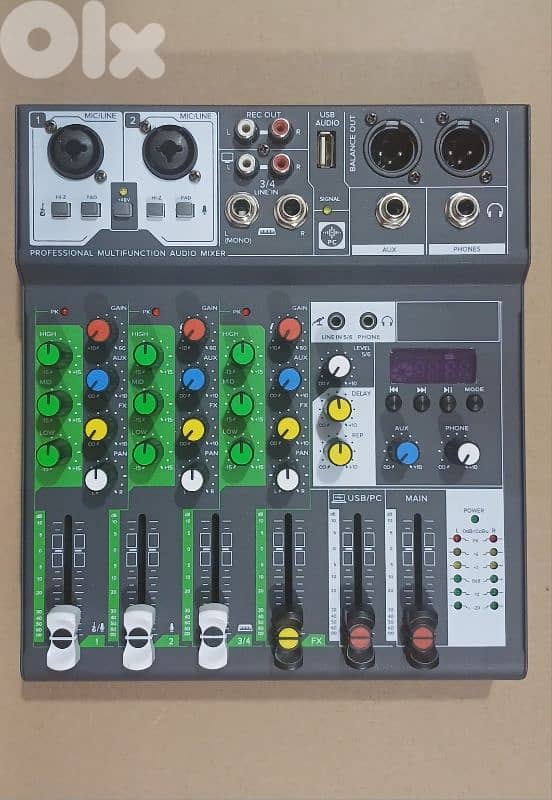 mixer 4ch usb bt aux new in box 0