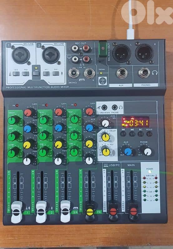 mixer 4ch usb bt aux new in box 1