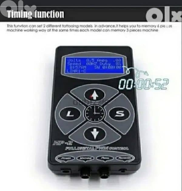 HP2 Hurricane Digital Dual Tattoo Power Supply PRO Fountain Source 4