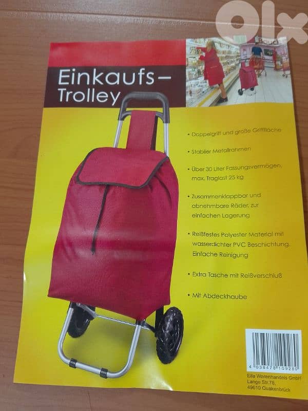 shopping foldable trolley , 30L-25kg 1
