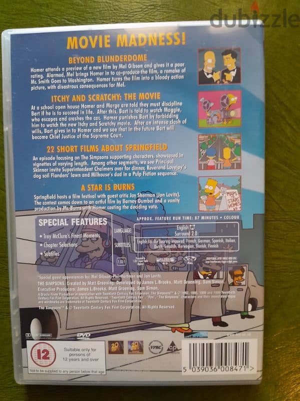 The Simpsons - The Simpsons' Film Festival (DVD, 2002) 1