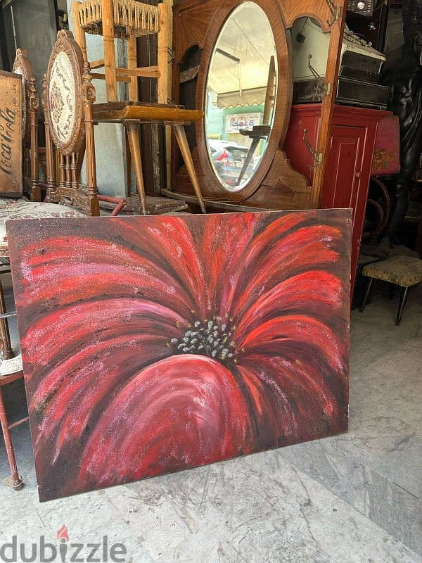 tableau madern salon 120cmx90cm peintureتابلو رسم يدوي اللوان رائعة 0