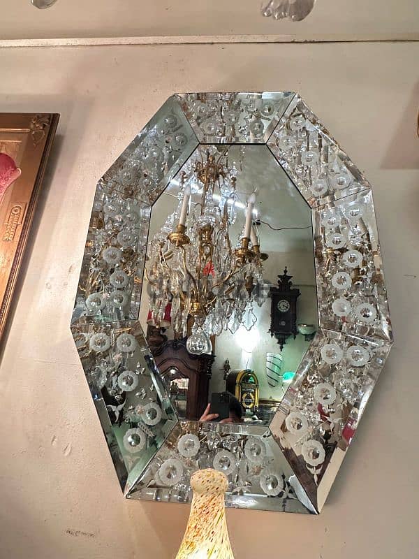 Murano glass antique Miroir 100cmx70cmمراي مورانو انتيك تصميم رائع 7