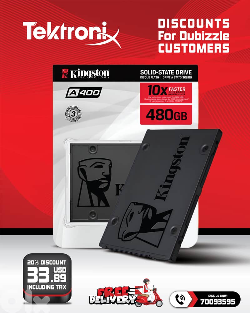 Kingston A400 Internal SSD 120GB - 240GB - 480GB - 960G For Laptop 2