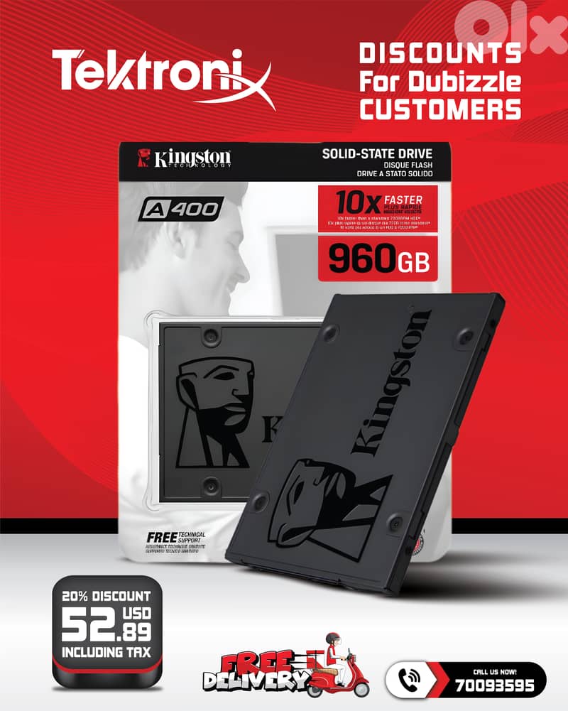 Kingston A400 Internal SSD 120GB - 240GB - 480GB - 960G For Laptop 3