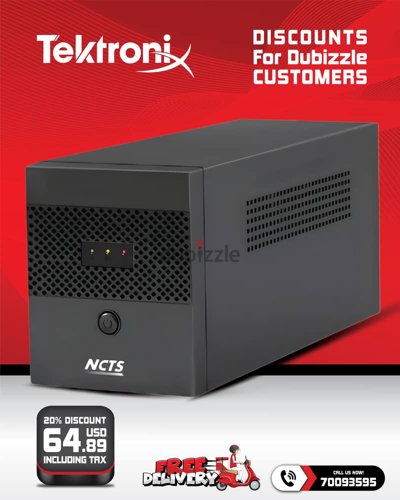 NCTS 1500VA - 900W Uninterruptible Power Supply (UPS) 0