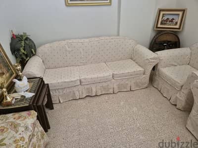 Three-seater Sofa + Two Single Seater Armchairs