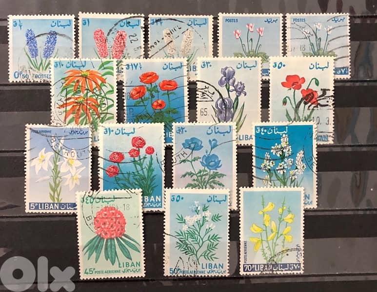 Lebanon used sets stamps 0
