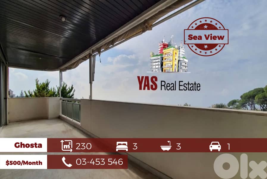 Ghosta 230m2 | Luxury | Furnished | Rarely Used | Rent | Sea View | 0