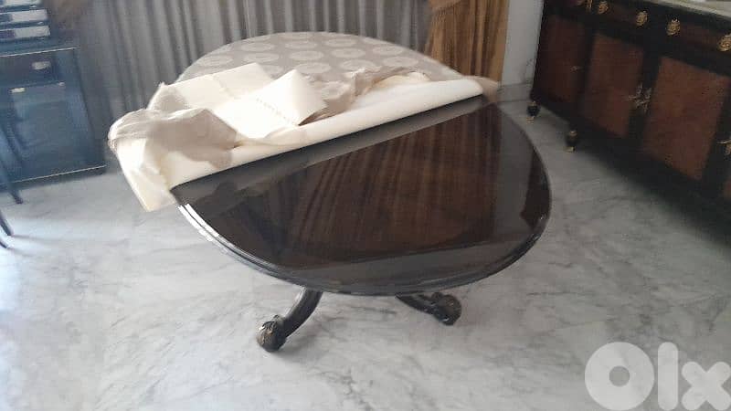 Dining room + couch + chandelier 0