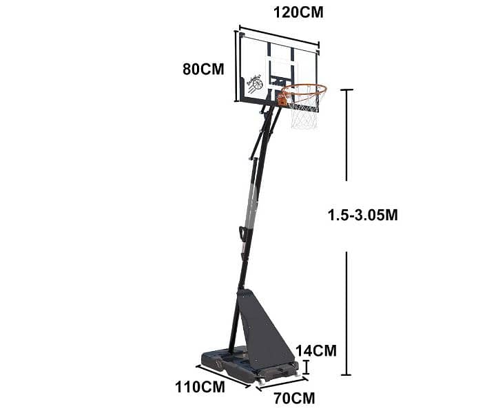 Now 280$ was 380$ movable hoop basketball stand 1