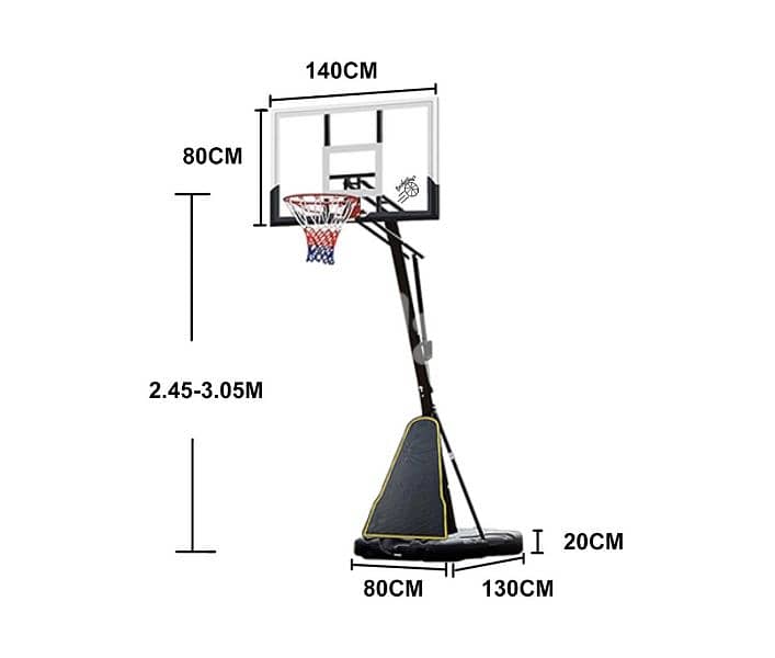 Now 380$ Was 480$ movable hoop basketball stand 1