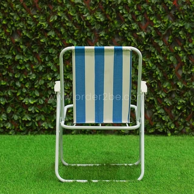 Classic Striped Beach Chair – Cozy Foldable Lounger for Backyard, Pool 10
