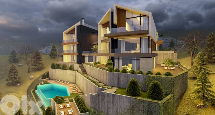 zaarour luxury chalet with garden & shared pool payment facility #6603 0